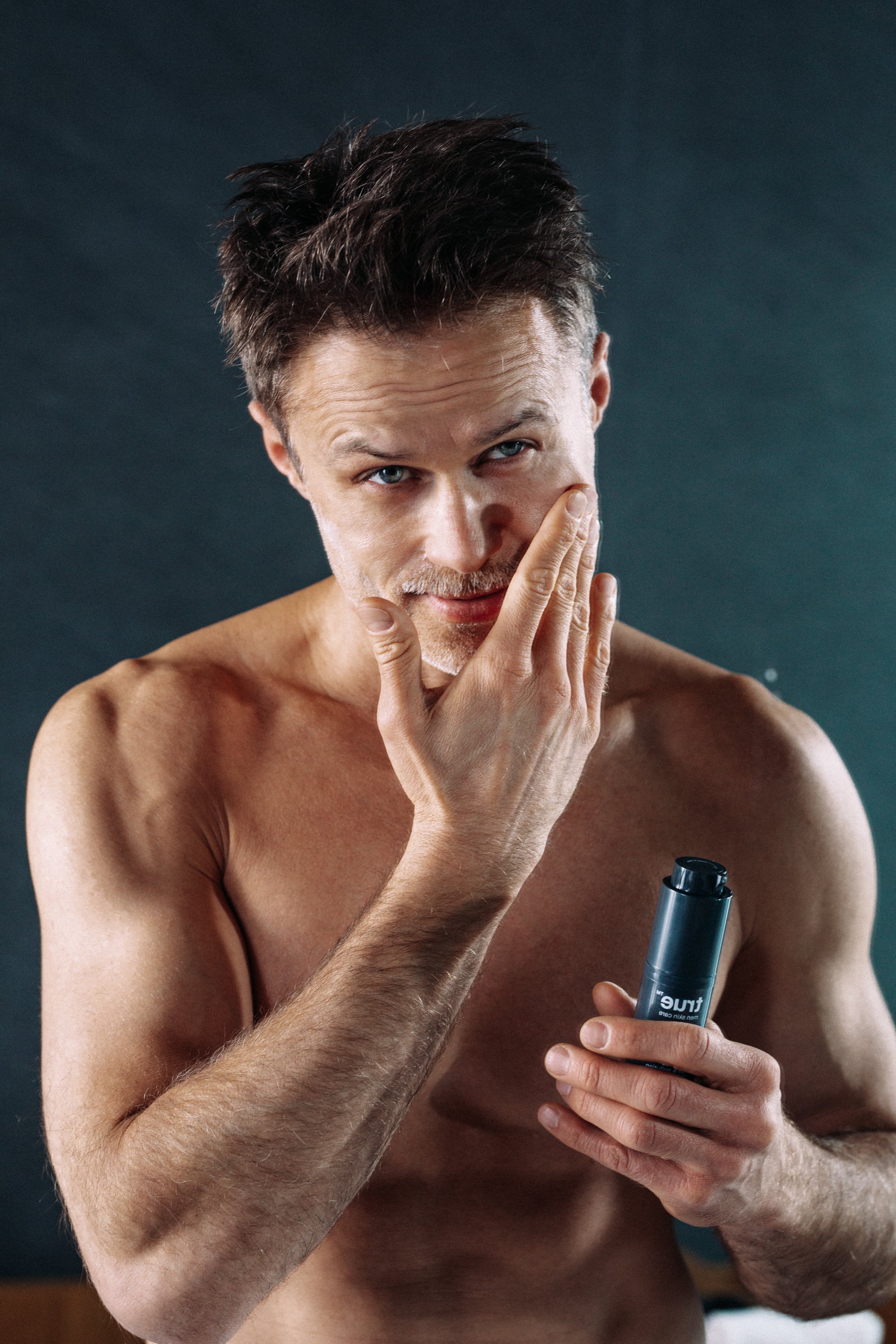 Simple daily skin care routine set - day cream + night cream + facial gel + eye serum